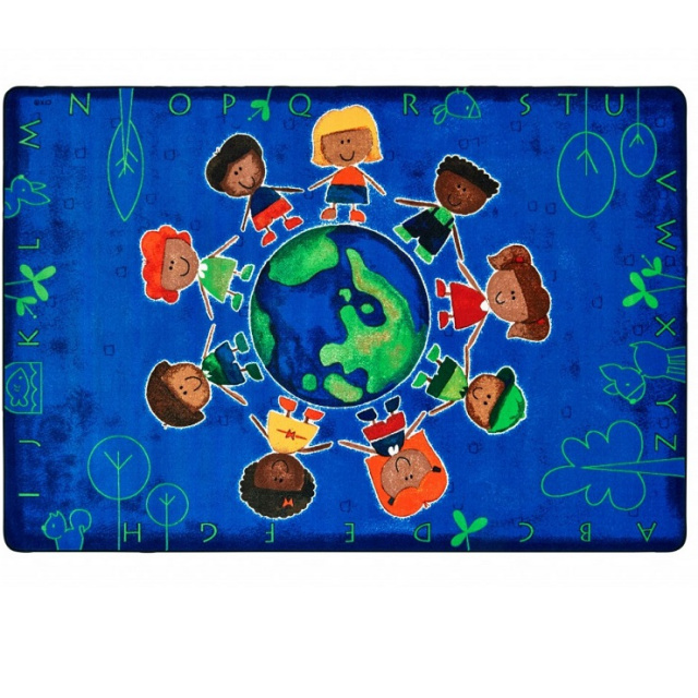 Give the Planet a Hug Rug 4413 3x5 kids carpet