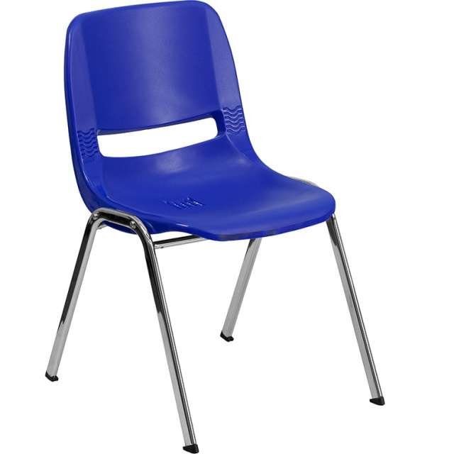 HERCULES kids school chair 18" chrome