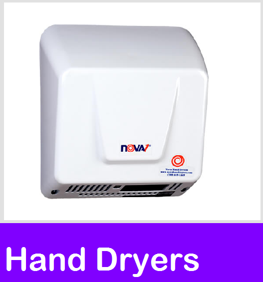 Hand Dryers, FastDry Automatic, Nova, Plug in Hand dryers, Wall Mount Air Dryer